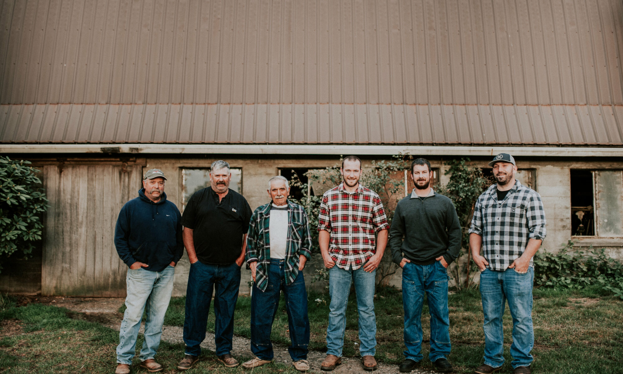 Generations of farmers holding the family tradition.