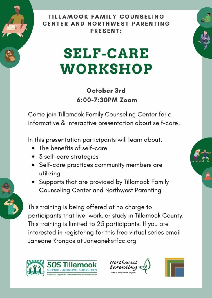 Self Care Workshop Tillamook Area Chamber Of Commerce